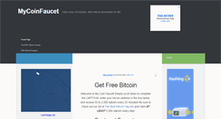Desktop Screenshot of mycoinfaucet.com